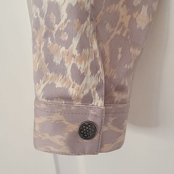 Paolo Santini Cropped Jacket Animal Print Size 12 - Picture 8 of 11